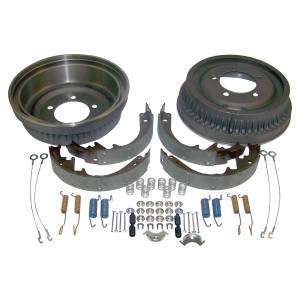 Crown Automotive Jeep Replacement - Crown Automotive Jeep Replacement Drum Brake Service Kit Rear Incl. 2 Drums 1 Shoe Set And All Hardware w/11 x 2 in. Drums  -  5352476K - Image 2