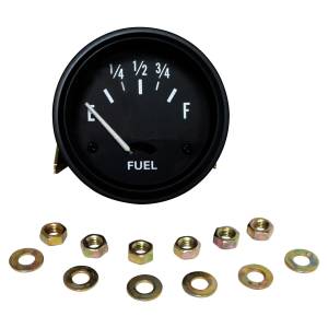 Crown Automotive Jeep Replacement - Crown Automotive Jeep Replacement Fuel Gauge 12V Incl. Hardware Fits 2 in. Dia. Hole Black Face/Black Bezel  -  640763 - Image 2