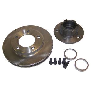 Crown Automotive Jeep Replacement - Crown Automotive Jeep Replacement Hub And Rotor Assembly Front w/6-Bolt Caliper Plate 1-1/8 in. Wide Thick Rotor  -  J5356183 - Image 2