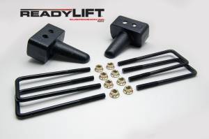 ReadyLift - ReadyLift Rear Block Kit 3 in. Cast Iron Blocks Incl. Integrated Locating Pin E-Coated U-Bolts Nuts/Washers - 66-2053 - Image 2