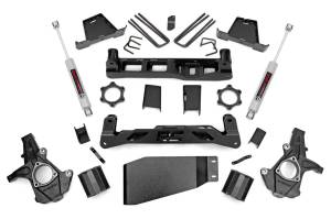 Rough Country - Rough Country Suspension Lift Kit 6 in. Laser-Cut Lifted Knuckles Front/Rear Cross Member Fabricated Anti-Wrap Lift Blocks Includes N3 Series Shocks - 23630 - Image 2