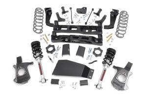 Rough Country - Rough Country Suspension Lift Kit 7 in. w/N3 Struts Lifted Knuckles Strut Spacers Front/Rear Crossmember Sway-Bar Drop Brackets Brake Line Brackets - 28701 - Image 2