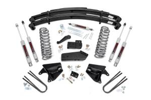 Rough Country - Rough Country Suspension Lift Kit 4 in. Lifted Coil Springs Radius Arm Drop Brackets I-Beam Drop Brackets Power Steering Pitman Arm - 520B30 - Image 2