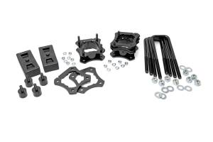 Rough Country - Rough Country Suspension Leveling Lift Kit 2.5-3 in. Lift Incl. Strut Extensions Strut Plates Bumpstops Lift Blocks U-Bolts Hardware - 87001 - Image 2