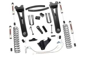 Rough Country - Rough Country Suspension Lift Kit 6 in. w/V2 Shocks Heavy Duty Radius Arms Rubber Bushings Adjustable Alignment Cam Lifted Coil Springs Brackets Spacers Add Leafs w/Hardware - 53870 - Image 1