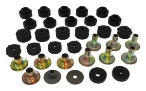 Crown Automotive Jeep Replacement Body Mounting Kit Incl. Mount Bushings/Retainers/Washer/Bushings w/Steel Body  -  52002723K