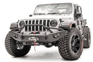 Fab Fours - Fab Fours Lifestyle Winch Bumper 3/16 In. Steel Construction 2 Stage Matte Black Powder Coat w/Epoxy Primer - JL18-B4652-1 - Image 2