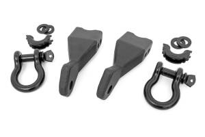 Rough Country Tow Hook To Shackle Conversion Kit Standard D-Ring And Rubber Isolators - RS155