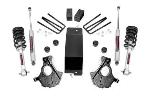 Rough Country - Rough Country Suspension Lift Knuckle Kit w/Shocks 3.5 in. Lift Incl. N2.0 Struts Knuckles Diff Drop Spacer/Skid Plate Blocks U-Bolts Hardware Rear Premium N3 Shocks - 12432 - Image 1