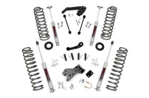 Rough Country - Rough Country Suspension Lift Kit 4 in. Lifted Coil Springs Coil Correction Plates N3 Series Shocks 18 mm. Spring Loaded Piston Rod 36kN Tensile Strength Metallic Silver Paint - 68130 - Image 1