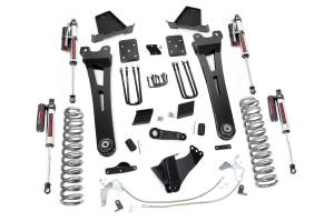 Rough Country - Rough Country Suspension Lift Kit 6 in. Ultra Durable Radius Arm Cleveite Rubber Bushings Adjustable Alignment Cam Drop Pitman Brake Line Relocation Brackets Includes N3 Series Shocks - 54250 - Image 1