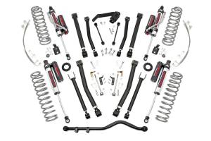 Rough Country Suspension Lift Kit 4 in. Lifted Coil Springs Coil Correction Plates Forged Adjustable Track Bar Made Of Forged Steel X-Flex Control Arm Premium N3 Shocks - 67350