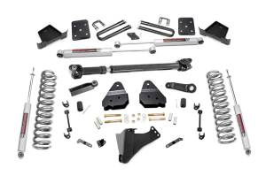 Rough Country Suspension Lift Kit w/Shocks 6 in. Lift Incl. Factory Rear Overload Springs 4 in. Axle Diameter Front Driveshaft N3 Shocks - 51721