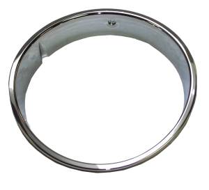 Crown Automotive Jeep Replacement Headlamp Bezel Left Chrome  -  55055047