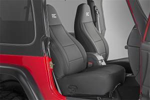 Rough Country - Rough Country Seat Cover Set Black Neoprene Incl. 2-Front Seat Covers 1-Rear Bench Seat Cover - 91000 - Image 3