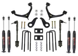 ReadyLift SST® Lift Kit w/Shocks 4 in. Front/2 in. Rear Lift w/Tubular Upper Control Arms Incl. SST3000 Shocks - 69-3522