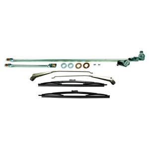 Crown Automotive Jeep Replacement - Crown Automotive Jeep Replacement Wiper Linkage Master Kit Incl. Wiper Linkage/2 Arms/2 Blades/Hardware  -  5453958KM - Image 2