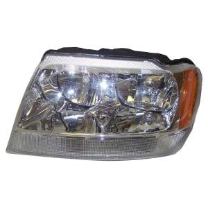 Crown Automotive Jeep Replacement - Crown Automotive Jeep Replacement Head Light Assembly Left For Use w/ 2001-2004 Jeep WG Europe Grand Cherokee w/LHD w/o Leveling System Incl. Bulbs And Harness  -  55155577AE - Image 2