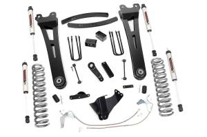 Rough Country - Rough Country Suspension Lift Kit 6 in. w/V2 Shocks Heavy Duty Radius Arms Rubber Bushings Adjustable Alignment Cam Lifted Coil Springs Brackets Spacers Add Leafs w/Hardware - 53870 - Image 2