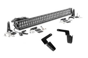 Rough Country - Rough Country Cree Black Series LED Light Bar 30 in. Dual Row 14400 Lumens 180 Watts Spot/Flood Beam IP67 Rating Incl. Hidden Bumper Mount - 70652 - Image 2