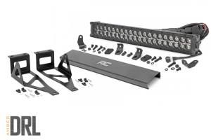 Rough Country - Rough Country Black Series LED Kit Fits In Bumper Amber DRL 9600 Lumens IP67 Waterproof 120 Watts Aluminum Includes Installation Instructions - 70665DRLA - Image 2