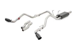 Rough Country - Rough Country Exhaust System Dual Cat-Back Black Tips Stainless Includes Installation Instructions - 96009 - Image 2