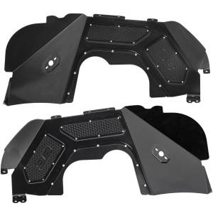 Smittybilt - Smittybilt Inner Fender Liner Kit Front Black Aluminum w/ Pro Comp 3 LED Rock Light Kit - 77984-2D-RLKIT - Image 2