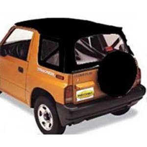 Smittybilt Replacement Soft Top Black Incl. 2 Front Replacement Upper Door Skins - 98715