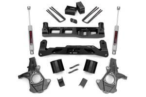 Rough Country Suspension Lift Kit w/Shocks 5 in. Lift Premium N3 Shocks Stock Cast Steel - 24730