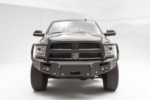 Fab Fours Premium Winch Front Bumper 2 Stage Black Powder Coated w/Full Guard w/Sensors - DR16-C4050-1