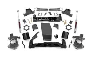 Rough Country Suspension Lift Kit w/Shocks 6 in. Lift N3 Shocks Stock Aluminum And Stamped Steel - 22731