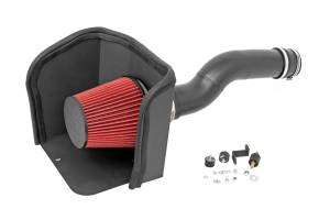 Rough Country Engine Cold Air Intake Kit Incl. Heat Shield Intake Tube Reusable Air Filter Clamps Hardware - 10547