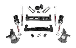 Rough Country Suspension Lift Kit w/Shocks 5 in. Lift Incl. Lifted Struts Rear N3 Shocks - 26131