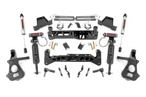 Rough Country Suspension Lift Kit 7 in. Vertex and V2 Shocks Beefy Lifted Knuckles Laser Cut Front/Rear High Clearance Cross Members Anti-Wrap Lift Blocks For 35 in. Tire Cast Steel - 23757