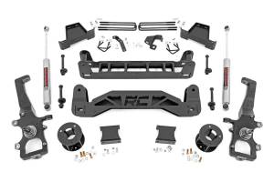 Rough Country Suspension Lift Kit w/Shocks 6 in. Lift Kit Rear Premium N3 Series Shocks Incl. Hardware - 52430