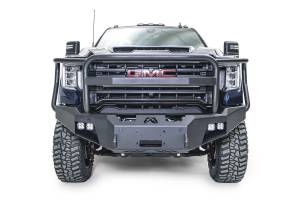 Fab Fours Premium Winch Front Bumper w/Full Grill Guard Bare - GM20-A5050-B