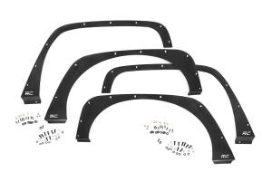 Rough Country Fender Delete Kit Front And Rear Black Powder Coat Incl. Everything For Installation - 10538