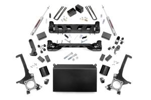 Rough Country Suspension Lift Kit w/Shocks 4 in. Lift Incl. Strut Spacers Rear N3 Shocks - 75130