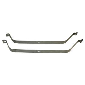 Crown Automotive Jeep Replacement - Crown Automotive Jeep Replacement Fuel Tank Strap Set Center Incl. 2 Straps Silver Steel  -  52000128K - Image 2