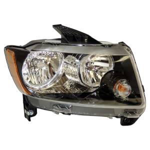 Crown Automotive Jeep Replacement - Crown Automotive Jeep Replacement Head Light Right w/Halogen Bulbs w/Black Bezels Includes Bulbs  -  68171214AB - Image 2