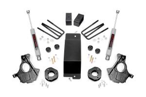 Rough Country - Rough Country Suspension Lift Knuckle Kit w/Shocks 3.5 in. Lift Incl. Strut Spacer Knuckles Diff Drop Spacer/Skid Plate Blocks U-Bolts Hardware Rear Premium N3 Shocks - 12430 - Image 2