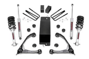 Rough Country - Rough Country Suspension Lift Kit 3.5 in. Premium N3 Series Shocks Rubber Bushings Metallic Silver Paint POM Ball Joints Forged Upper Control Arms Includes Fabricated Rear Blocks - 27731 - Image 2