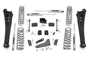 Rough Country - Rough Country Suspension Lift Kit 5 in. Front/Rear Coil Spring Radius Arm Track Bar Bracket Sway-Bar Bracket Pitman Arm Incl. Premium N2 Shocks - 36830 - Image 2