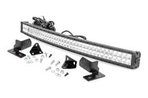 Rough Country - Rough Country Chrome Series LED Kit Fits In Bumper White DRL 19020 Lumens 240 Watts IP67 Waterproof Aluminum 40 in. LED Light Bar Includes Installation Instructions - 70681DRL - Image 2