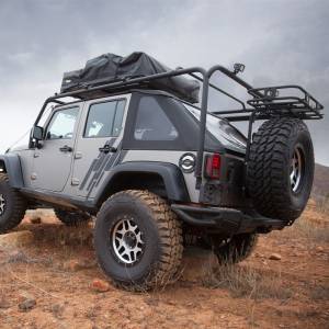 Smittybilt - Smittybilt SRC Roof Rack Black Textured No Drill Installation - 76717 - Image 2