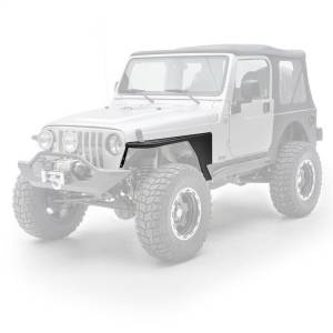 Smittybilt - Smittybilt XRC Tube Fender Front Textured Black Powder Coat Relocates Factory Latch - 76872 - Image 7