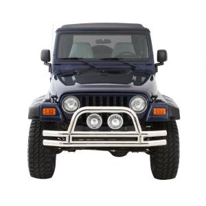 Smittybilt - Smittybilt Front Bumper w/Hoop Stainless Steel No Drill Installation - JB48-FS - Image 3