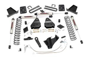 Rough Country - Rough Country Suspension Lift Kit 6 in. w/V2 Series Shocks Lifted Coil Springs Stainless Steel Braided Brake Lines Brackets Bumpstop Spacers Includes Hardware - 56670 - Image 1