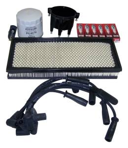 Crown Automotive Jeep Replacement Tune-Up Kit Incl. Air Filter/Oil Filter/Spark Plugs  -  TK4