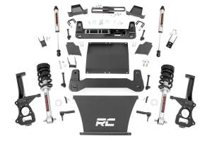 Rough Country Suspension Lift Kit w/Shocks 6 in. Lift Incl. Lifted Struts Rear V2 Monotube Shocks - 22971